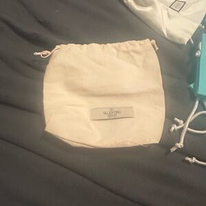 Valentino Beige Dustbag - size 9 X 7 inches